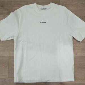 Acne Studios White Logo Tee - Size S
